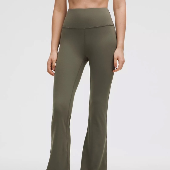 Lululemon, Flared Leggings, Size 10, Colour Army Green - Picture 1 of 5